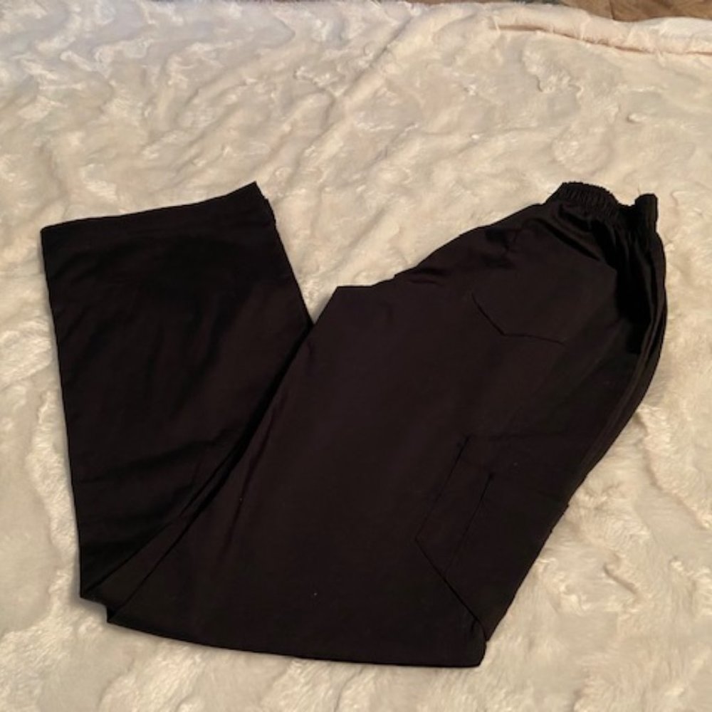 MOBB Black Scrub Pants Ladies Size XXS Nursing Medical Uniform 4 Pocket